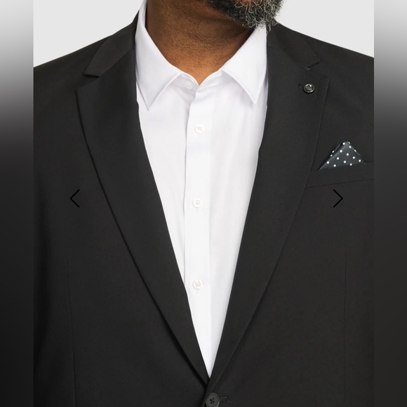 Raymond 2 Button Suit Jacket Blazer Sport Coat, Black, Size 44 - Picture 4 of 9